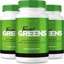 (3 verpakkingen) Tonic Greens Capsules, Tonic Greens Immune Support Pillen Advanced Formula Supplement, TonicGreens Powder Review (180 capsules)