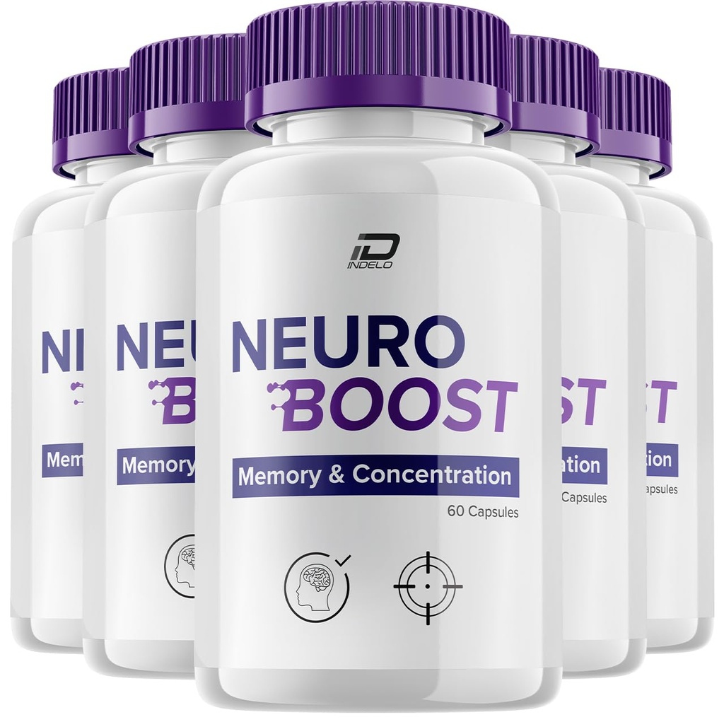 Neuro Boost Focus Supplement, Neuro Boost IQ Memory Focus en Cognitive Support, Neuro Booster Pillen Nootropic, NeuroBoost to Boost Memory, Neuro Boost Vitamine Reviews (5 Pack - 300 Capsules)
