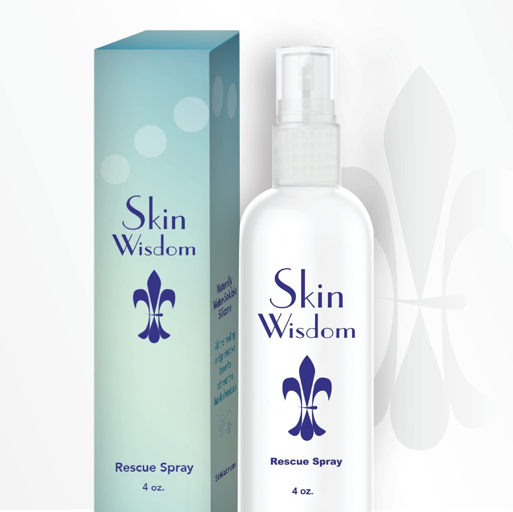 Rescue Spray bevordert een gezonde huid met hyaluronzuur, Organische Aloë Vera en gepatenteerde formule voor eczeem, Rosacea, Straling Dermatitis, Zonnebrand, Rash, Scar Reduction 4 floz