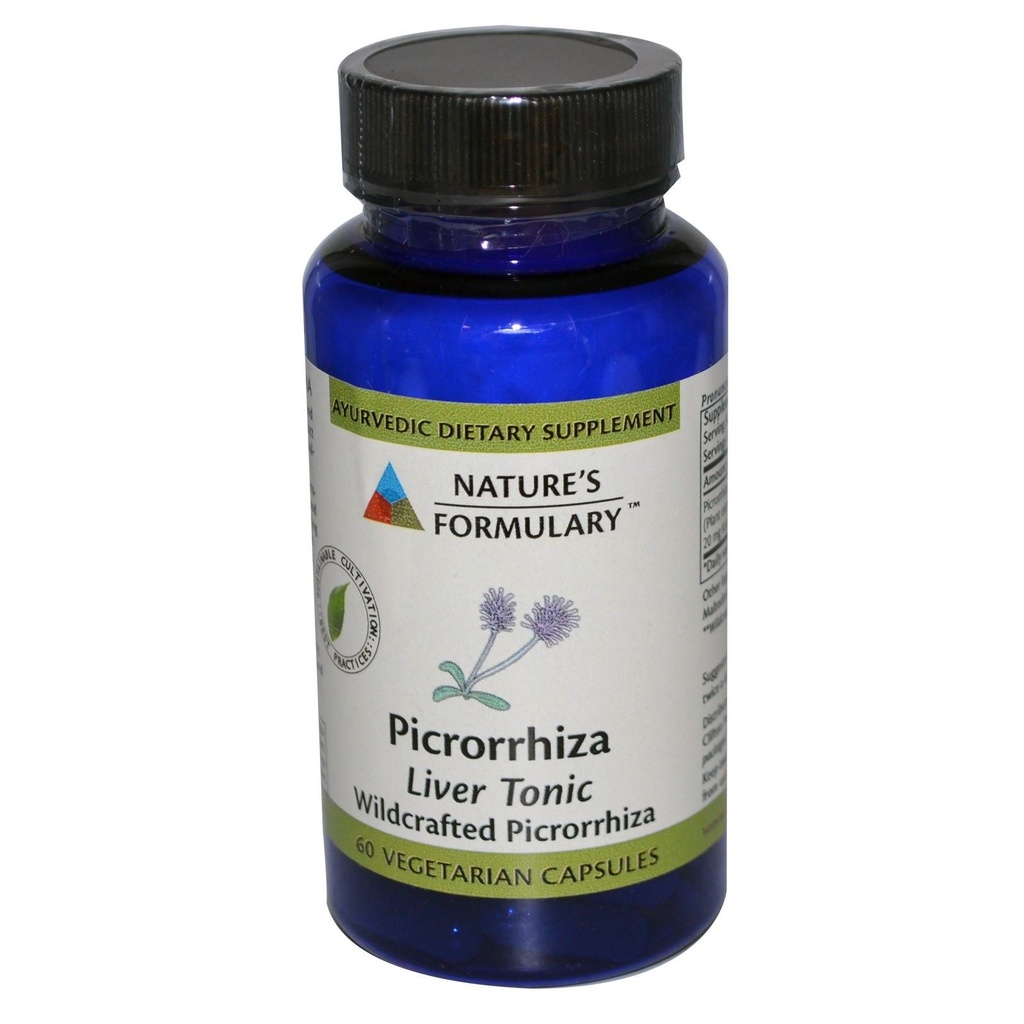 Nature's Formulary Picrorrhiza Vegetarian Capsules, 60 Tellen