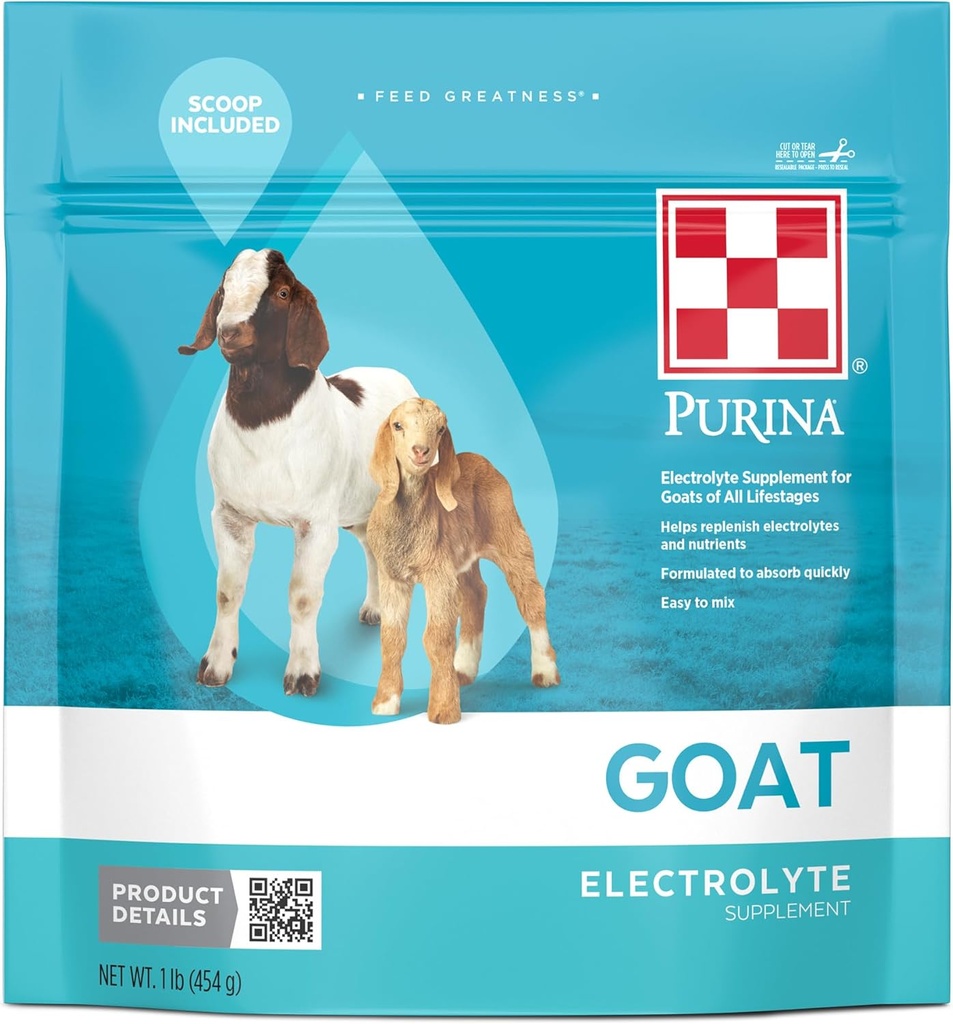 Purina Geitenelektrolyt voor Goats of All Life Stages 16 Ounce (16 OZ) Pouch