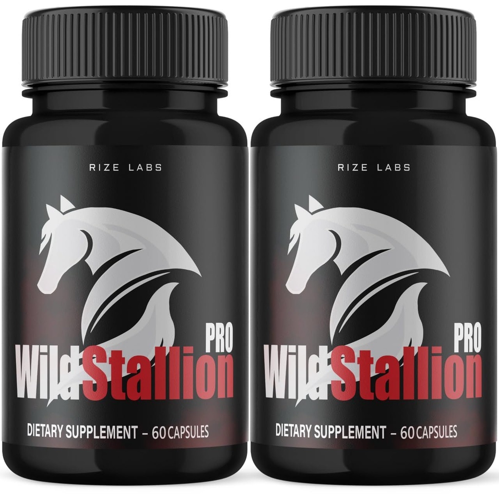 rize labs Wild Stallion Pro Capsules, Wild Stallion Pro for Men, Wild Stallion Pro Performance Supplement Reviews, Wild Stallion Pro Male Support (120 Capsules) (Pack of 2)