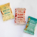 Happy Hormone Bars l Proteine Cycle Syncing Bars with Organic Ginger l Promotes Hormone Balance l Ondersteunt Vruchtbaarheid, Egg Quality, PMS & Sperm Health (28 pack, Cycle Sync Stack (5 chai spice, 9 kersenbes, 14 nootachtige cacao))