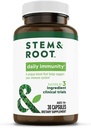 Stam & wortel dagelijkse immuniteit kruidensupplement met zink, & BeniCaros - Ondersteunt een gezond immuunsysteem - Aangedreven door planten, 30 Pack