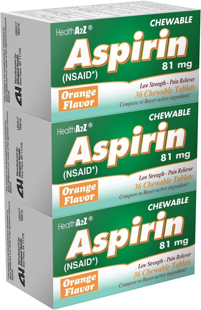 HealthA2Z® Aspirine 81mg 