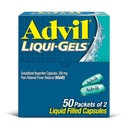 Advil Liqui-Gels pijnstiller en koortsreducer, pijnmedicijn voor volwassenen met Ibuprofen 200 mg voor hoofdpijn, rugpijn, menstruele pijn en gewrichtspijn verlichting - 50x2 vloeibare gevuld capsules