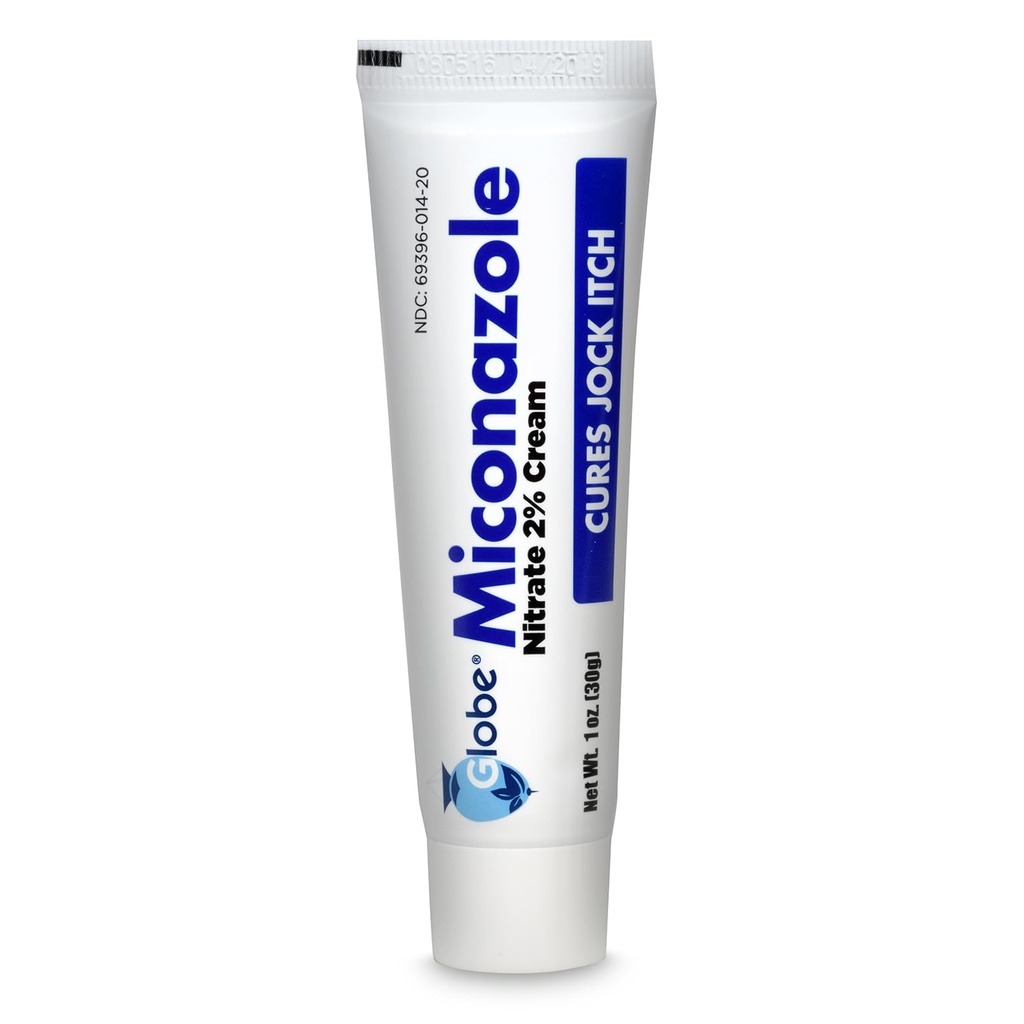 Globe Miconazol Nitraat 2% Antischimmel Cream 1 oz, Cures Meest Atleten Voet, Jock Itch, Ringworm en Meer. Vergelijk met de toonaangevende naam merk