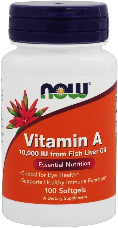 Nu Foods, Vitamine A, 10.000 IE, 100 Softgels