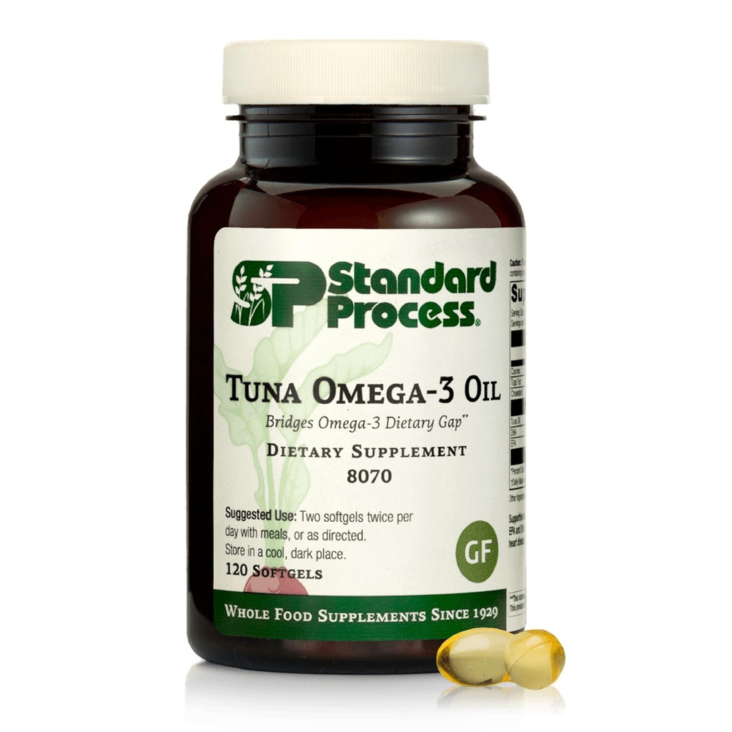 Standaardproces Tuna Omega-3 Olie - Hersenen & Eye Health Support Supplement - Essentiële vetzuren Supplement met Omega-3 - Voedingssupplement om huidgezondheid te helpen - 120 Softgels