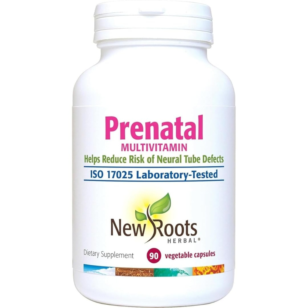 Nouvelles racines de vitamines et minéraux prénatals pour les femmes avec le folate et le fer, le calcium, et plus.