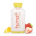 Huma Plus (Dubbele Elektrolyten) - Chia Energy Gel, Aardbei Lemonade, 12 Gels, 25mg Cafeïne - Maagvriendelijk, Real Food Energy Gels