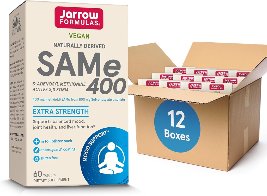 Même 400 mg, soutient la santé articulaire, la fonction hépatique, le métabolisme du cerveau, 60 comprimés, jusqu'à un approvisionnement de 60 jours, paquet de 12