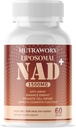 Nutraworx Liposomale NAD+ - Supplement met TMG voor dagelijkse wellness - 60 Softgels