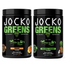 Jocko Fuel Greens Powder Bundle - Greens & Superfood Powder for Healthy Green Juice - Keto Friendly with Spirulina, Chlorella, Digestieve Enzymes, & Probiotica - 60 Servers