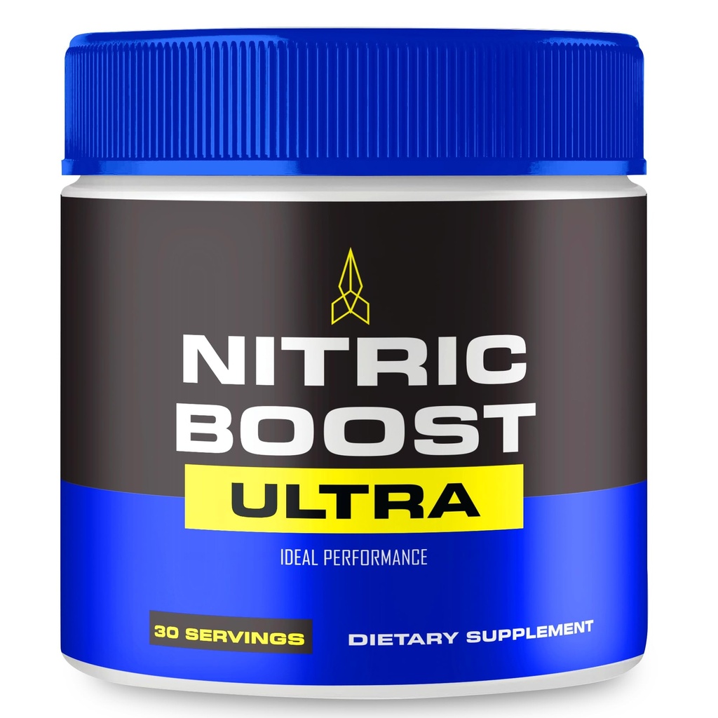 Nitric Boost Ultra Powder, NitricBoost Officiële Formule ter ondersteuning van energieniveaus en bloedstroom - Maximale sterkte, Nitric Booster Ultra BCAA, NitricBoost Ultra Powder Support Reviews (1 Pack)