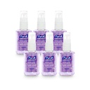 Purell Advanced Hand Sanitizer Gel Infunded with Essential Oils, Calming Lavender, 2 fl oz Travel-Size Pump Bottle (pack of 6), 3905-04-EC