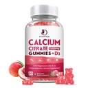 Calcium Citrate 1200mg avec vitamine D3 Gummies, Calcium Gummies avec vitamine D3 pour les femmes et les hommes, Cal Magnésium Zinc pour les muscles osseux Healthy- Natural White Peach Flavor- 30 jours d'approvisionnement