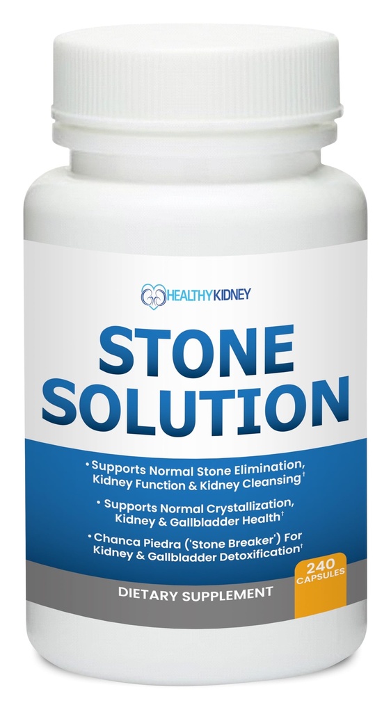 Stone Solution Capsules- Natuurlijke Oplosser, Niersteen Ondersteuning & Nierreiniger Chanca Piedra Stone Breaker Gallblad Reiniging, Flush & Stop Herhaling, Stone Relief 60 porties