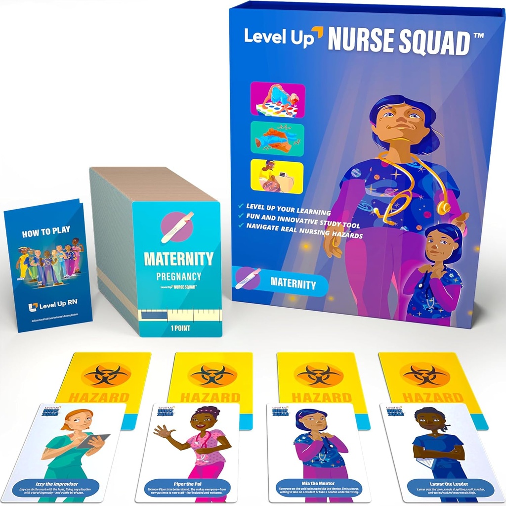 Jeu de cartes Flash Maternité – Préparation à l'examen de l'école de soins infirmiers – Essentiels pour les étudiants en soins infirmiers – Préparez-vous pour les examens NCLEX ATI HESI (Maternité Succès)