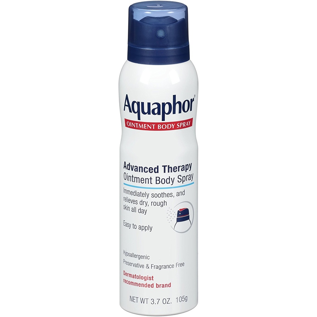 Aquaphor Zalf Lichaamsspray - vocht en geneest droge, ruwe huid - 3.7 oz. Spray Can