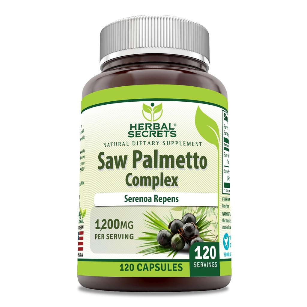 Herbal Secrets Saw Palmetto Complex Supplement 