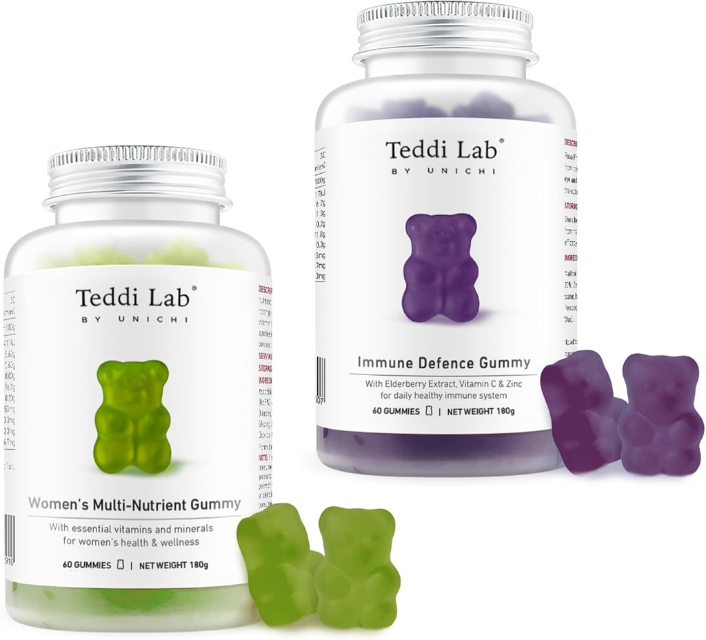 Unichi Vrouwen Multi-Nutrient Gummy en Vlierbessen Immune Gummy