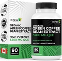 Renew Actives High Potency Green Coffee Bean Extract - 800mg per portie Green Coffee Bean Extract met 50% Chlorogeen zuur voor antioxidant voordelen - Made in Canada - 90 Vegan Capsules