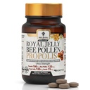 Abeille et vous Royal Jelly Tablet, Extrait de propolis, Abeille Pollen, 100% Natural Superfood, Ultra Pure, Supplément de soutien immunitaire, Améliorer l'énergie, Focus, Antioxydants, Frais, Keto, Paléo, Sans gluten