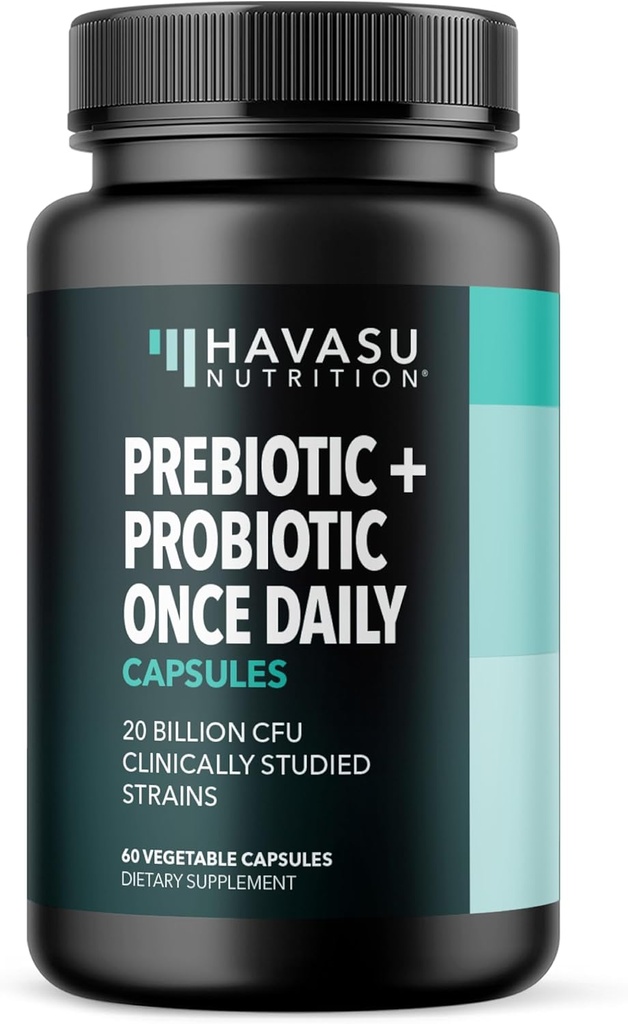 HAVASU NUTRITION Prebiotica en probiotica voor vrouwen en mannen - 20 miljard CFU - 2 maanden levering