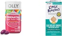 OLLY Prenatale Multivitamine Softgels voor gezonde zwangerschap + Little Remedies Gas Relief Drops voor baby Tummy Pijn, 60 Tellen