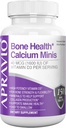 Bone Health Calcium Minis Tablets, Calcium Supplementen w/Vitamine D3, Magnesium, Zink, Koper, Mangaan, Mineralen om te helpen Bone Strength, Collageen Productie, Immune Health,150ct