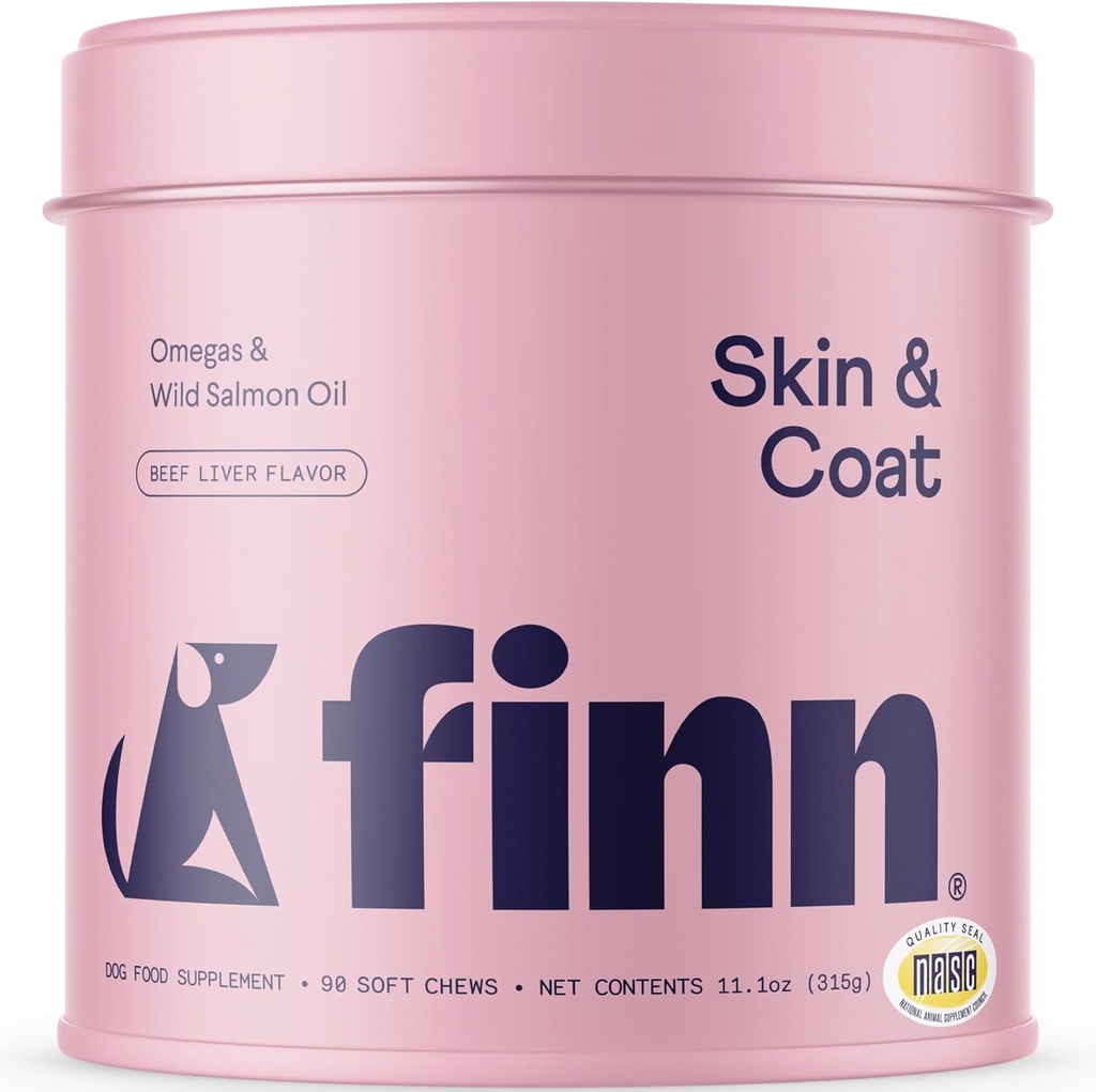Finn Skin & Coat Salmon Oil Supplement voor honden 
