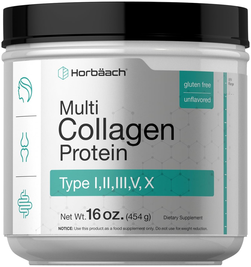 Horbäach Multi Collageen Proteïne Poeder 16 oz 