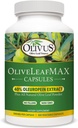OliveLeafMAX Olive Leaf Extract (40% Oleuroepin) + Organic Olive Leaf Powder + No Fillers + 300 Vegetarische Capsules + Gemaakt uit Spanje en geproduceerd in de VS bij GMP Facility