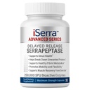 iSerra 250 000 SPU Serrapeptase Enzyme - 90 Capsules de concentration maximale - Jusqu'à 12x Plus de potentiel que les autres Serrapaptase - Technologie de libération retardée-High Potency Non-OGM, sans gluten, végétalien (paquet de 1)