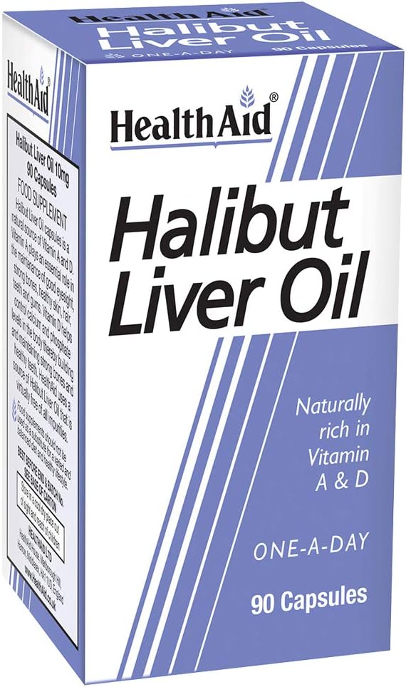 HealthAid Halibut Lever Olie - 90 Capsules