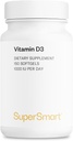 SUPERSMART - Vitamine D3 1000 IE per dag - Vitaminen voor versterking van de botten - Cellenbeschermer - Non-GMO & Glutenvrij - 150 Softgels