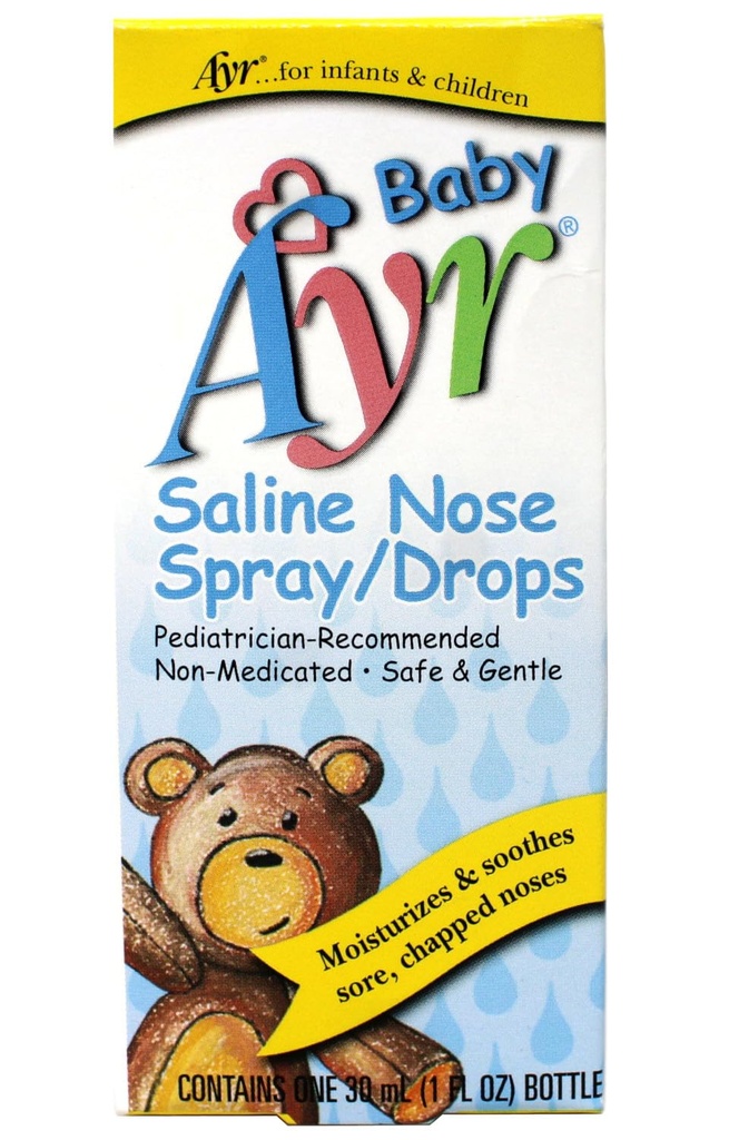 AYR Baby Saline Neusspray/druppels, 1 Oz