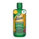 La nature est vivante ! Maximum de puissance Multivitamine liquide complète pour les femmes et les hommes avec bêta-carotène antioxydant, vitamines C & E et mélanges à base d'aliments, agrumes aromatisés, 30,4 Fl Oz