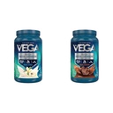 Vega Protein & Greens Bundle, Chocolat + Vanille (25 portions chacune) - Poudre de protéines à base de plantes, Céto-friendly, Sans gluten, Non laitiers, Vegan, Non soja, Non OGM, Sans lactose