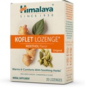 Himalaya Koflet Lozenges, Arôme menthol d'origine, Toux naturelle à base d'herbes pour un soulagement chaud et un confort apaisant de la gorge, 130 mg, 20 Lozenges