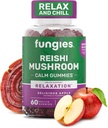 Schimmels Reishi Mushroom Gummies, Delicious Apple Flavor - Paddestoelen kruidensupplement Gummy voor volwassenen Ondersteunt Immune Health, Ontspanning & Gezond Veroudering - Kalmerende Gummies voor Slaap - 60 Serven