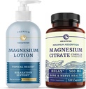 Magnesium Lotion en Magnesium Citrate Supplement 