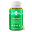 One A Day Energy Daily Essentials Multivitamine, Energy Supplement to Support Mental Alertness and Immune Health with Vitamins A C, D, E, Zink en Cafeïne, 120 Tellen