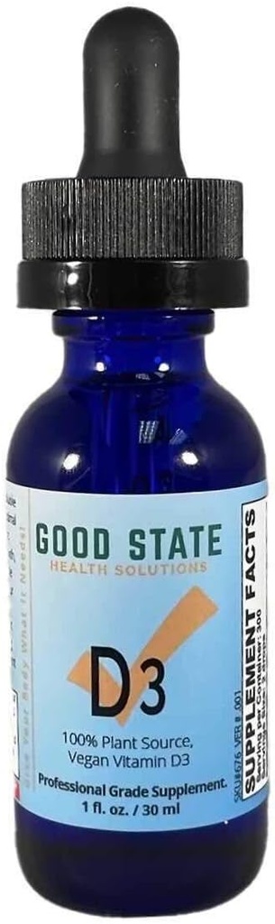 Vitamine végane D3 par bon état de vie 100% Plante provenant d'algues Supplément végétalien de qualité professionnelle