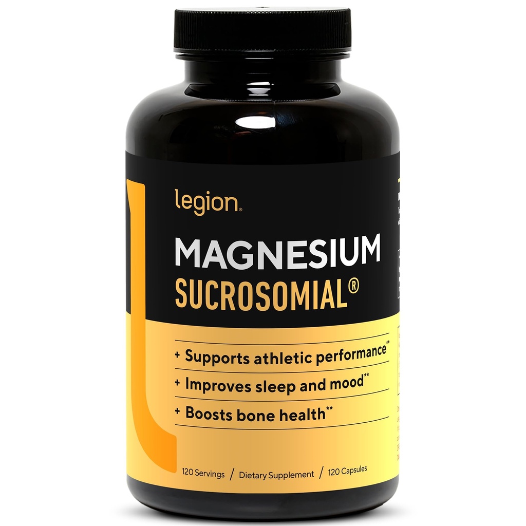 Legioen Sucrosomiale Magnesium Supplementen - Hoge Absorptie Magnesium Supplement voor Vrouwen en Mannen - Magnesium Minerale Supplementen om te helpen verhogen atletische prestaties en algemene gezondheid - 120 porties
