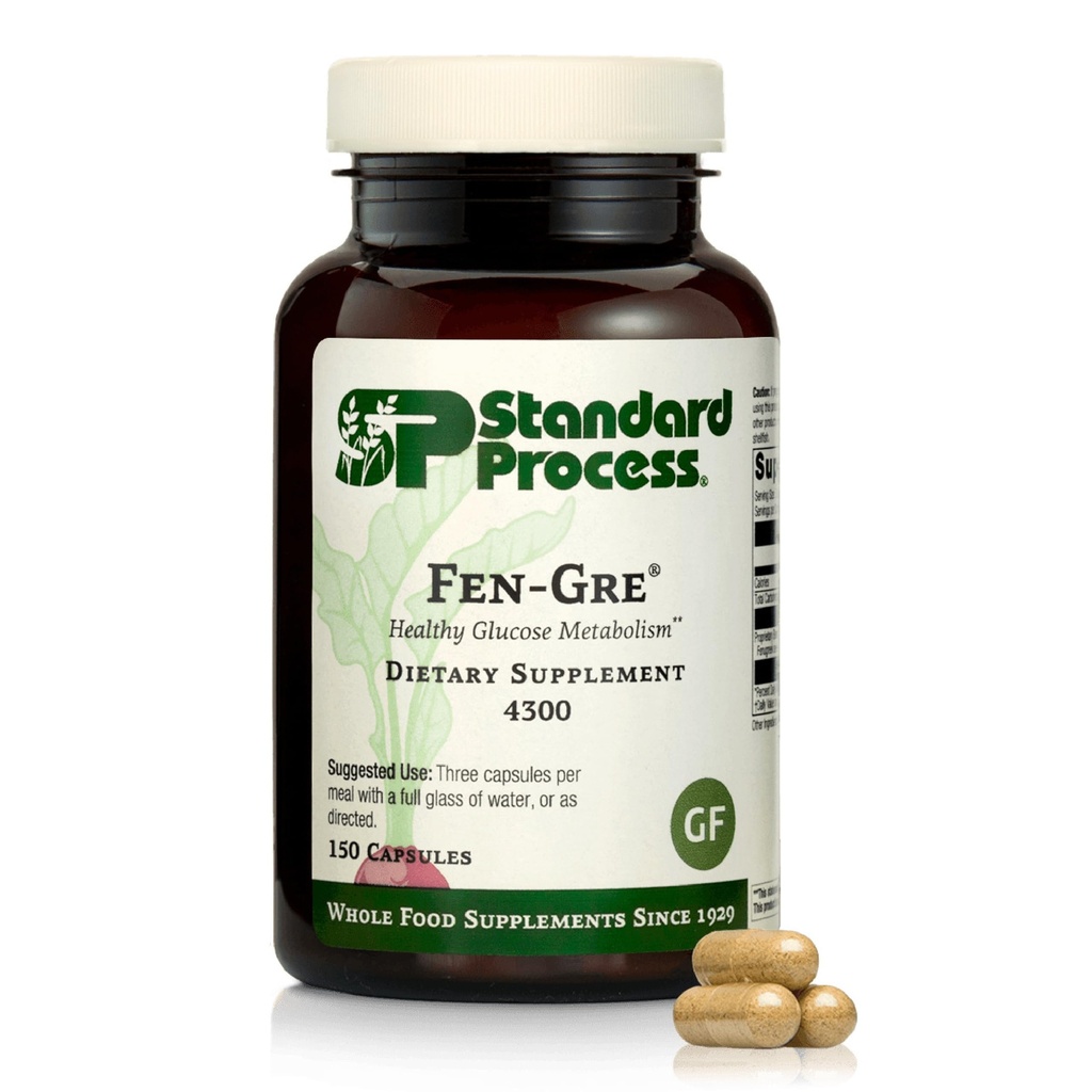 Standaardproces Fen-Gre - Ondersteunt ademhalingsondersteuning en gezond metabolisme - Aids gezonde niveaus van slijm en Phlegm - Ondersteunt Lung Health & Bronchial Tubes - Glutenvrije & niet-Dairy - 150 capsules