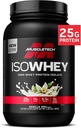 MuscleTech ISO Wei Isolaat Proteïnepoeder, Vanille - Post Workout Gym Supplement voor Lean Muscle Gain, Body Building Weight Gainer & Recovery - 25g Proteïne, BCAA, EAA & 0 Toegevoegd Suiker - 2lbs
