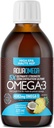 5X Ultimate Strength Liquid Fish Oil Supplements, Wild Caught Omega 3 Fish Oil Liquid, High EPA & DHA Omega3 Fatty Acids, Omega 3 Supplement met vitamine D, 7.60floz, Tropische smaak