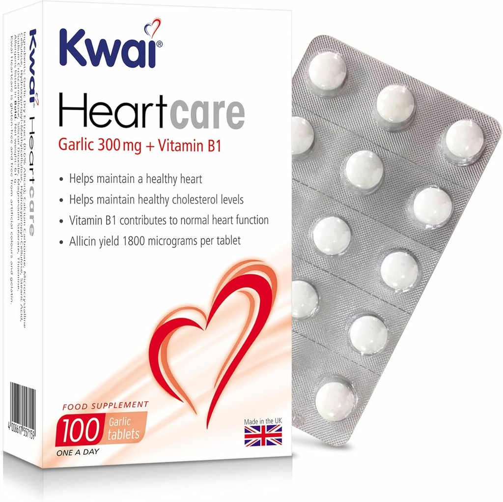Soins cardiaques Ail 300mg (un par jour), 100 comprimés